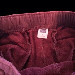 Janie and Jack boys size 3;dark burgandy jogger